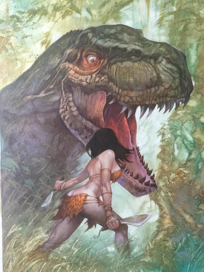 Jungle comics indiegogo dan dorman poster dinosaur